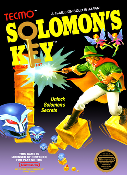 Solomon no Kagi box art for Famicom
